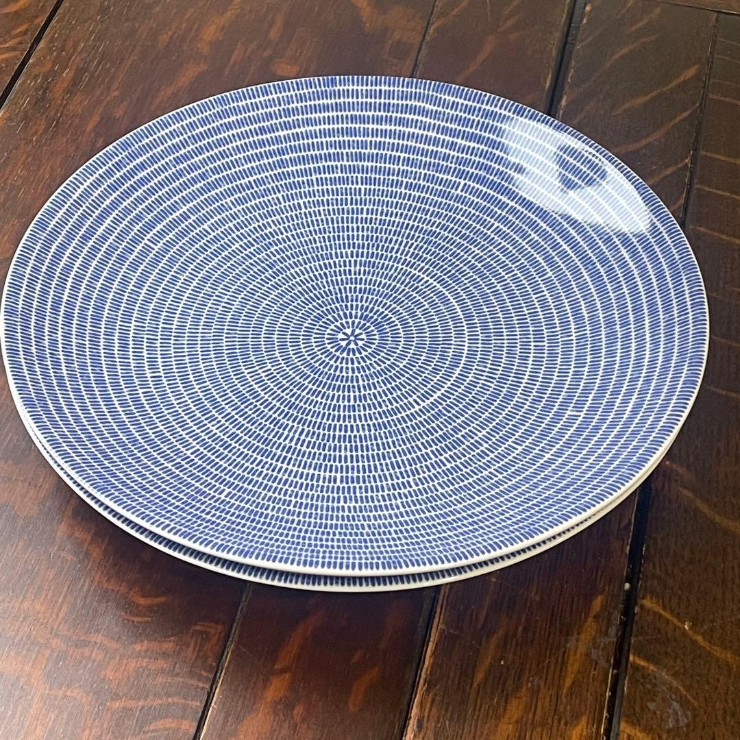 アラビア24hアベック プレート 26cm ブルー2枚セット