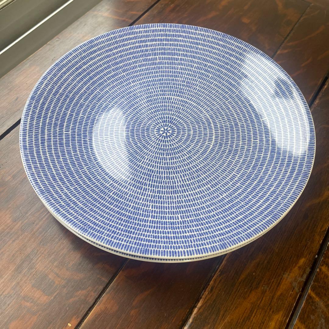 アラビア24hアベック プレート 26cm ブルー2枚セット