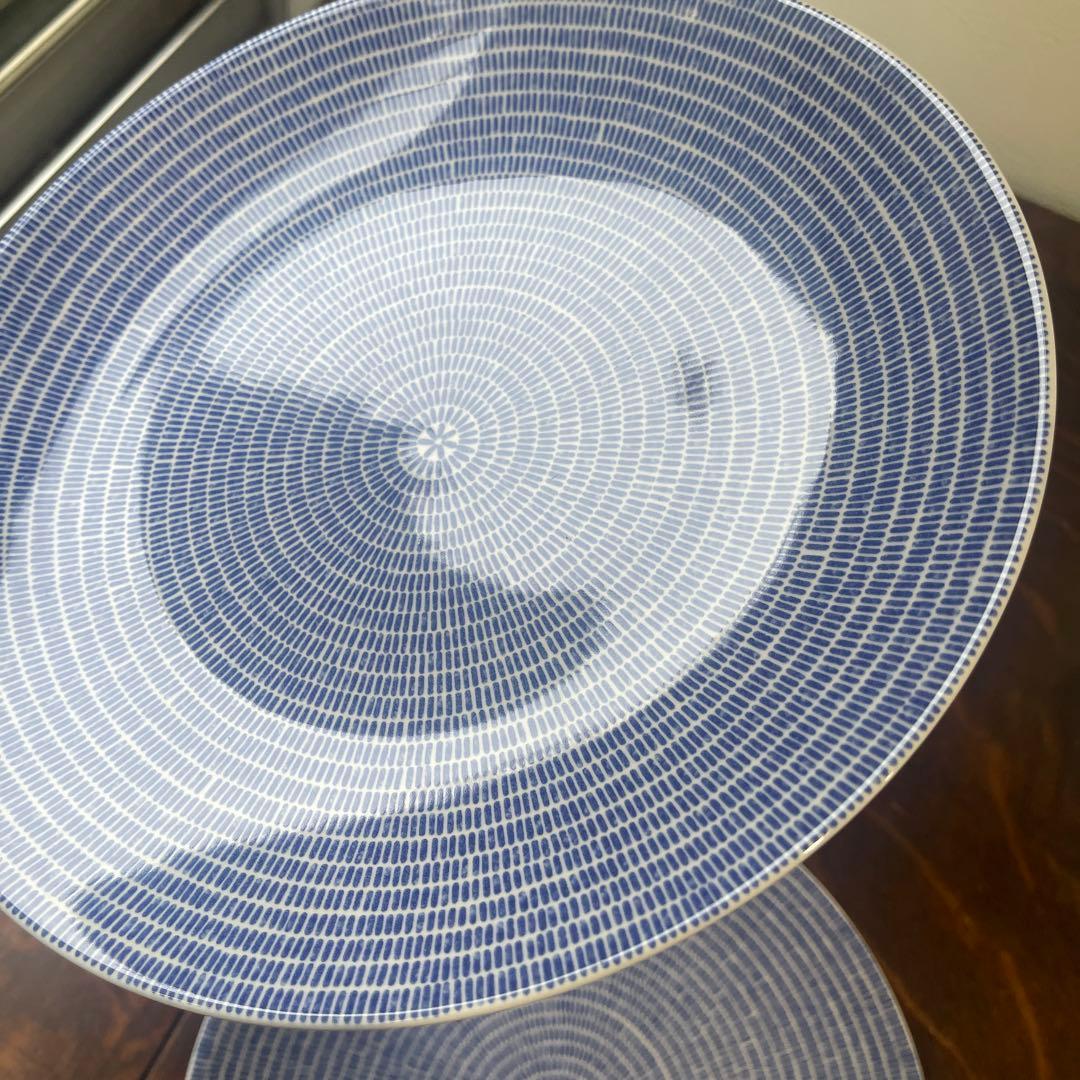 アラビア24hアベック プレート 26cm ブルー2枚セット