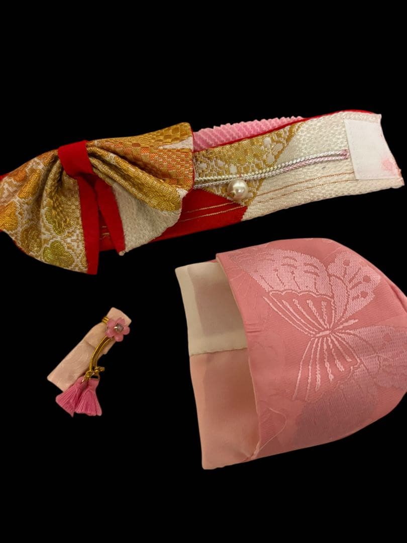 ポピーパーカー、ファッションロイヤリティ バービーピンク無垢着物ウエディング