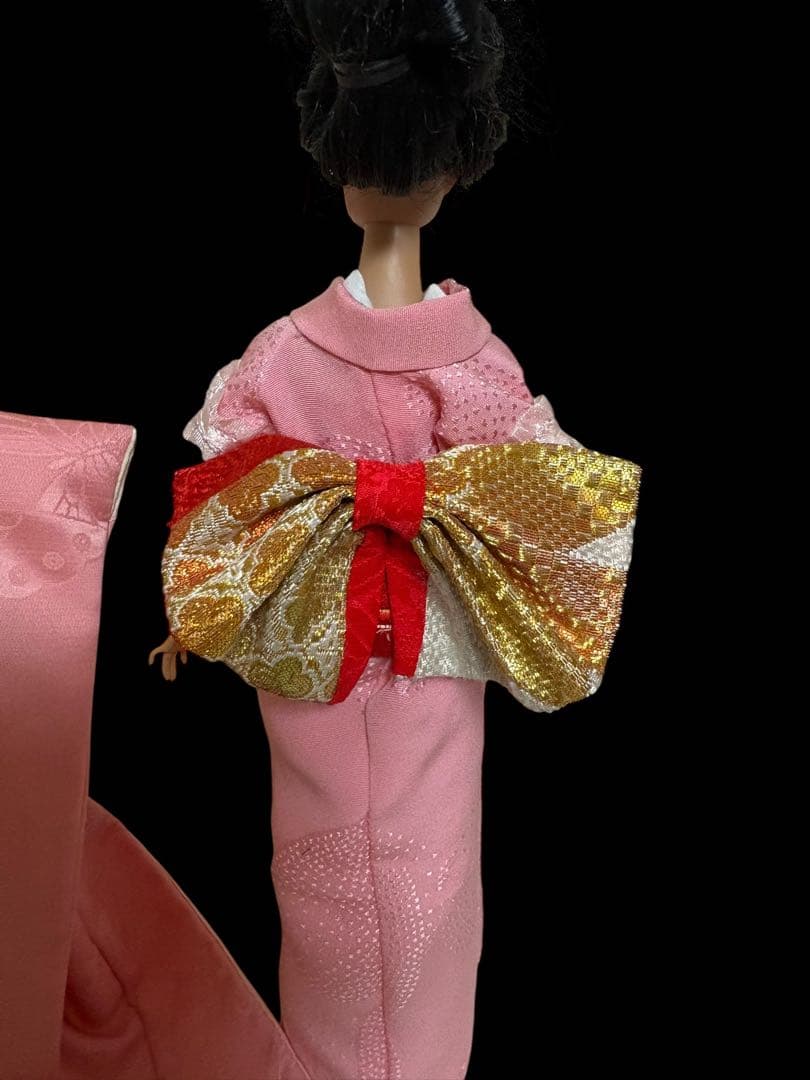 ポピーパーカー、ファッションロイヤリティ バービーピンク無垢着物ウエディング