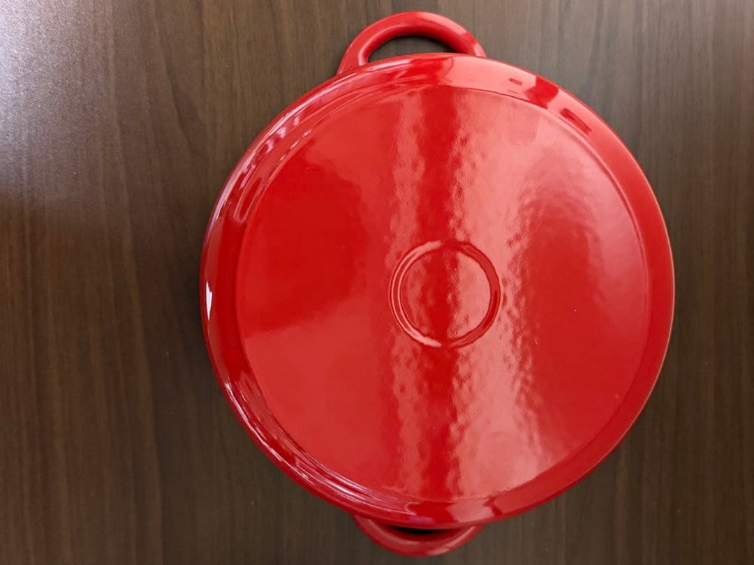 MEYER ミッキーマウス コラボ赤両手鍋(キャストアイアン)20cm