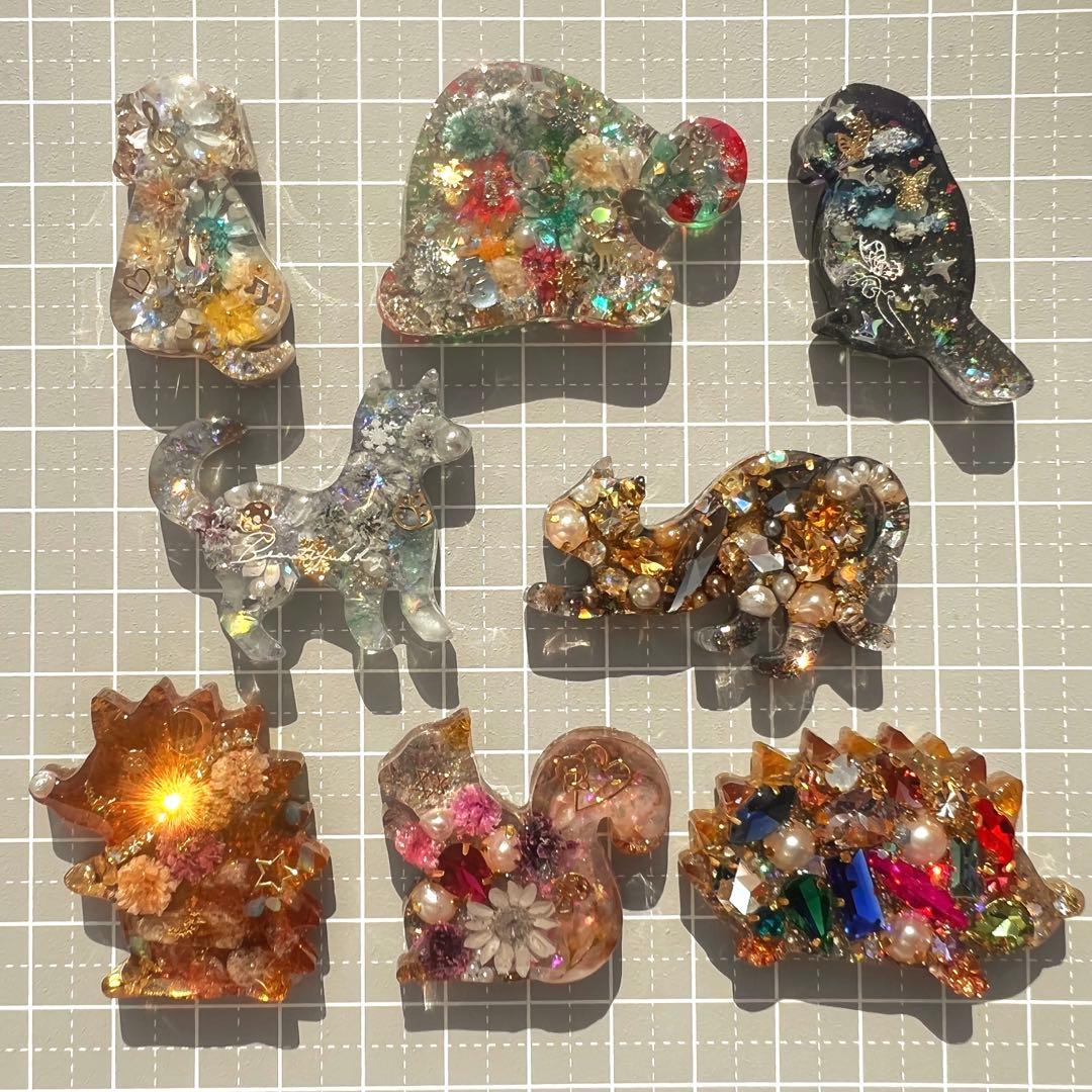 ‪ꫛꫀꪝ【No.221】犬～楽しいワルツ～ キーホルダー チャーム キラキラ