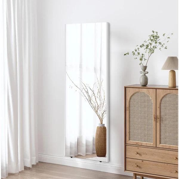 割れない鏡 全身姿見 軽量 安全 W40×H120cm シルバー