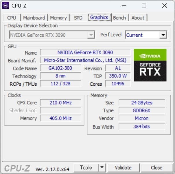 RTX3090 VENTUS 3X 24G グラフィックボード【動作確認済み】
