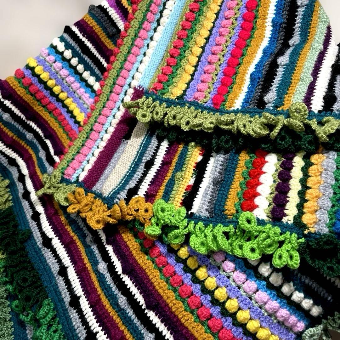 【handmade】★チューリップ畑★〜百花繚乱〜マルチカバーインテリアビッグS