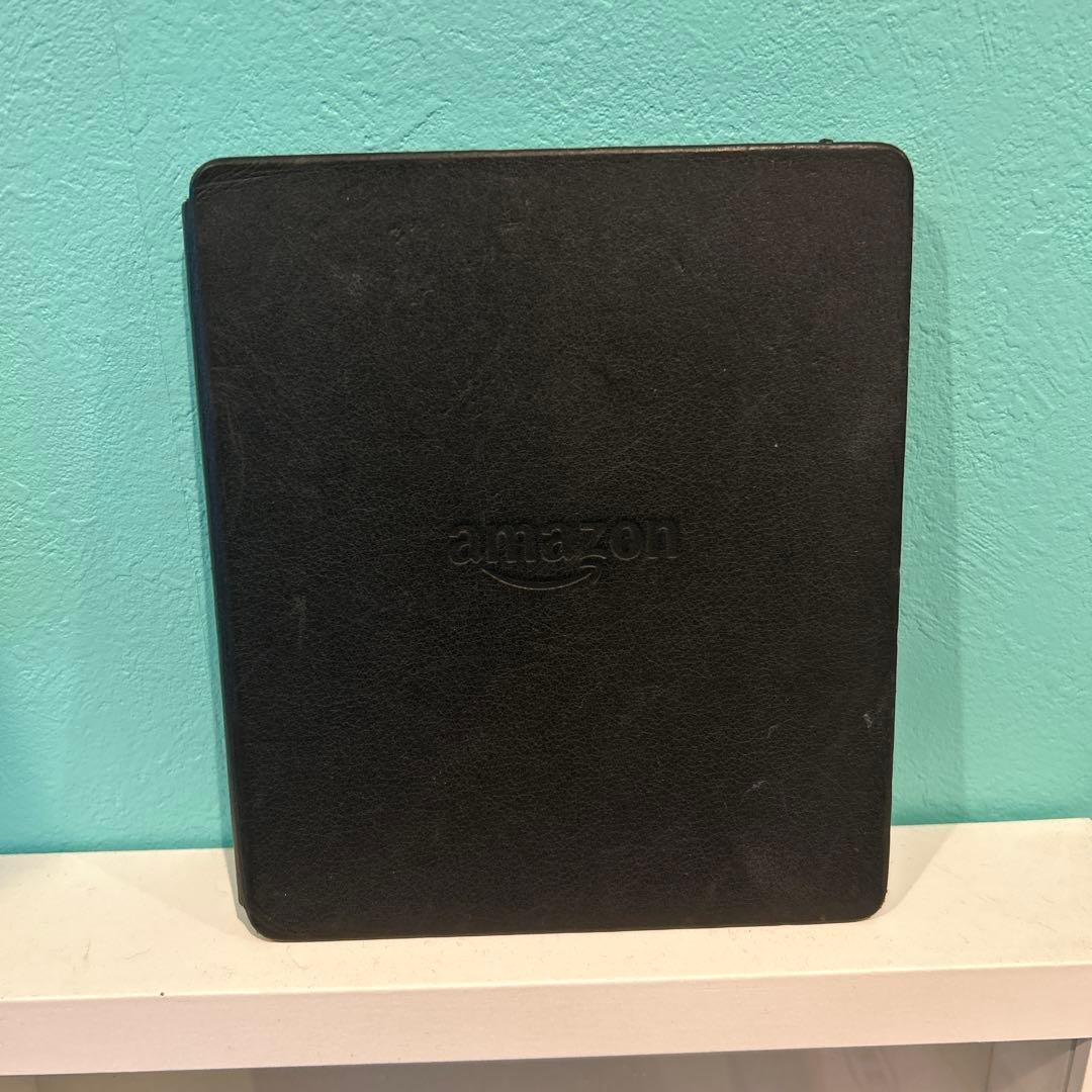 Kindle Oasis 第8世代 ブラック バッテリー内蔵レザーカバー付き
