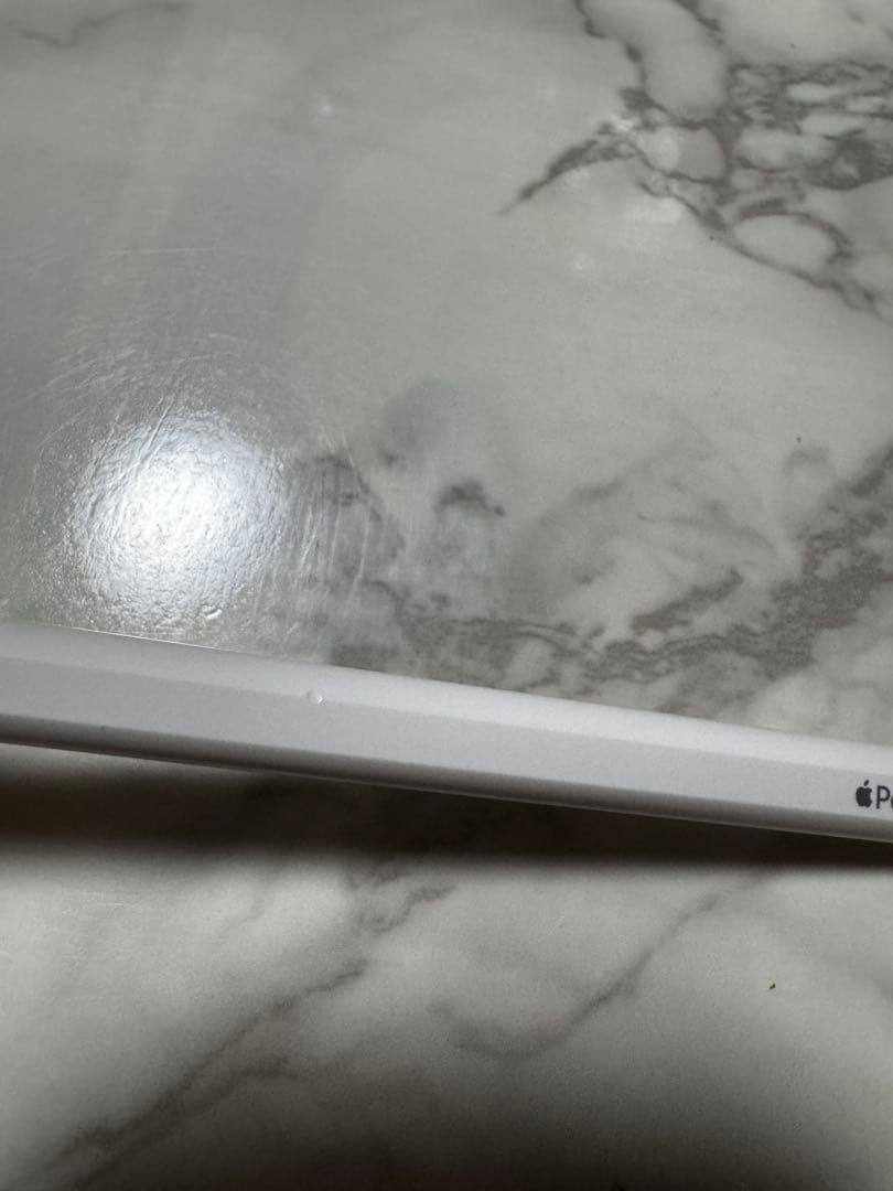 【動作OK】Apple Pencil Pro ジャンク品（割れ・噛み跡あり）
