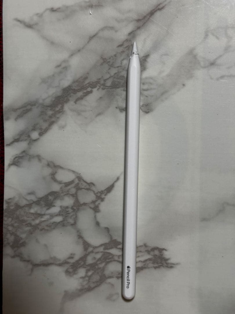 【動作OK】Apple Pencil Pro ジャンク品（割れ・噛み跡あり）