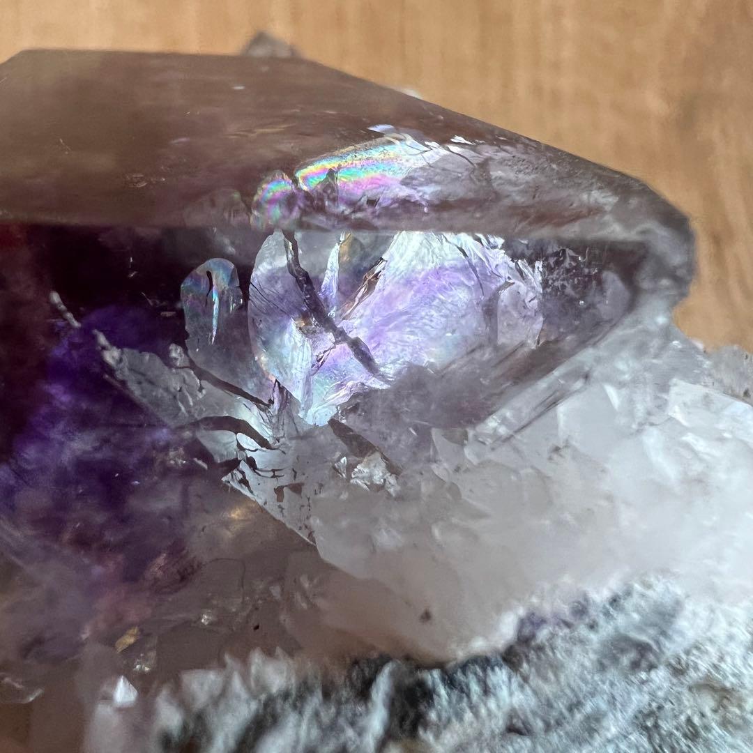 ＊ フローライト 水晶 鉱物 標本 原石 178グラム がくあじさい