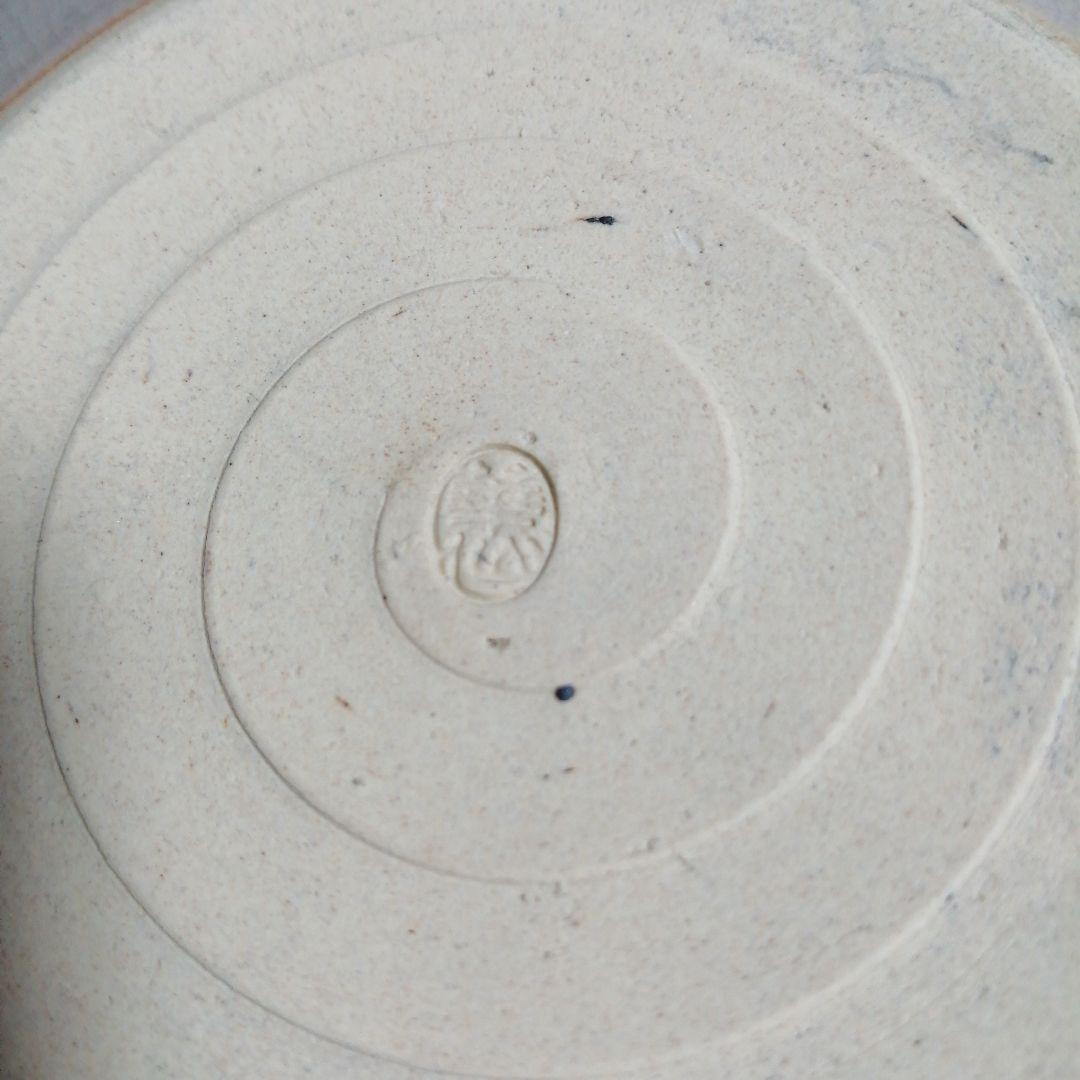 瀬戸焼　加藤華仙　鉄絵中皿　5枚