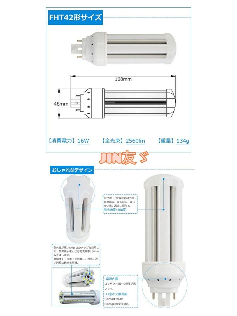 LED ハロゲン球 ４本 未使用品