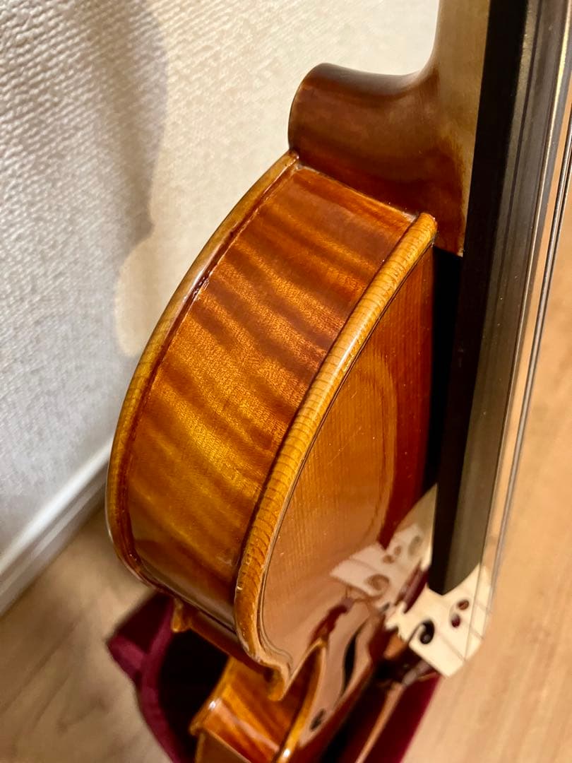 希少、裏板単板、美虎杢2004製　PYGMALIUS #160 バイオリン4/4