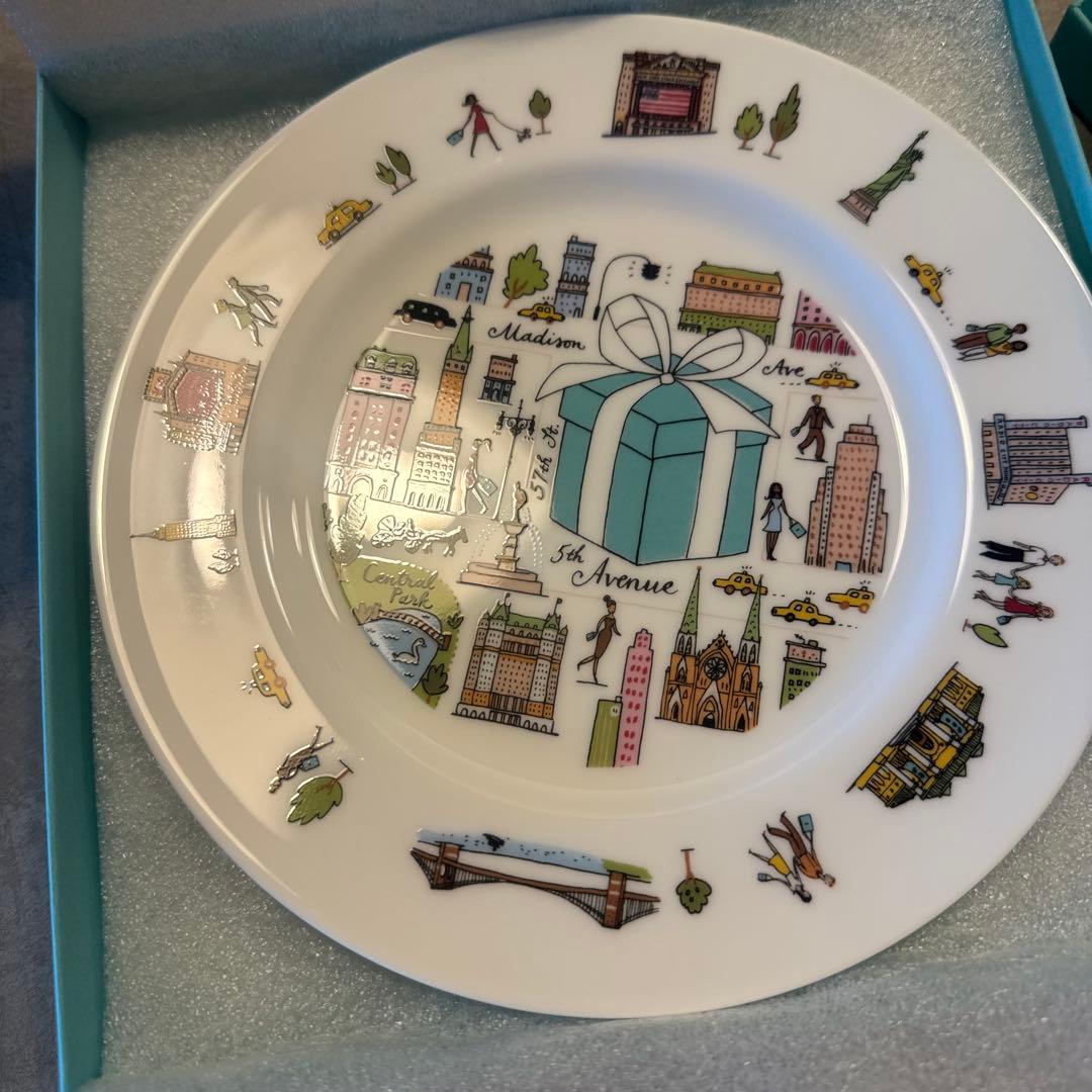 未使用★Tiffany & Co. ティファニー プレートニューヨーク NY 皿