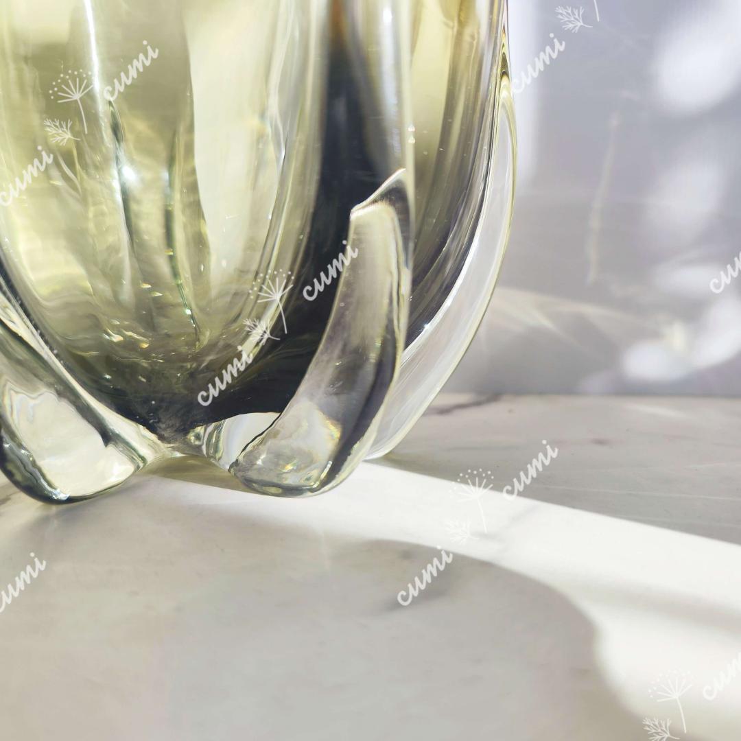 高品質 北欧 高級 映え 瑠璃 ガラス 花瓶 フラワーベース クリスタル 一輪