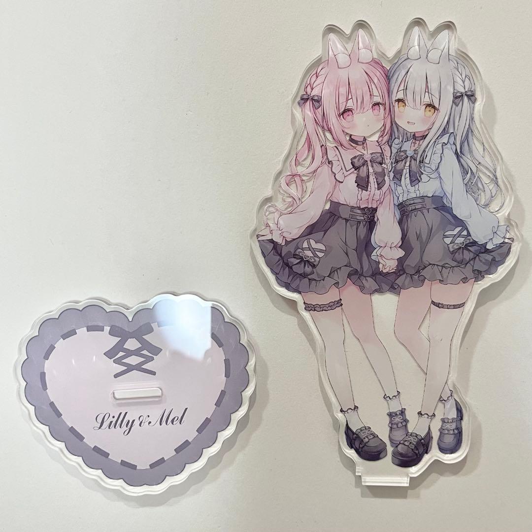 地雷系 メルリリちゃん アクスタ＋色紙セット おもちもなか先生 ♡