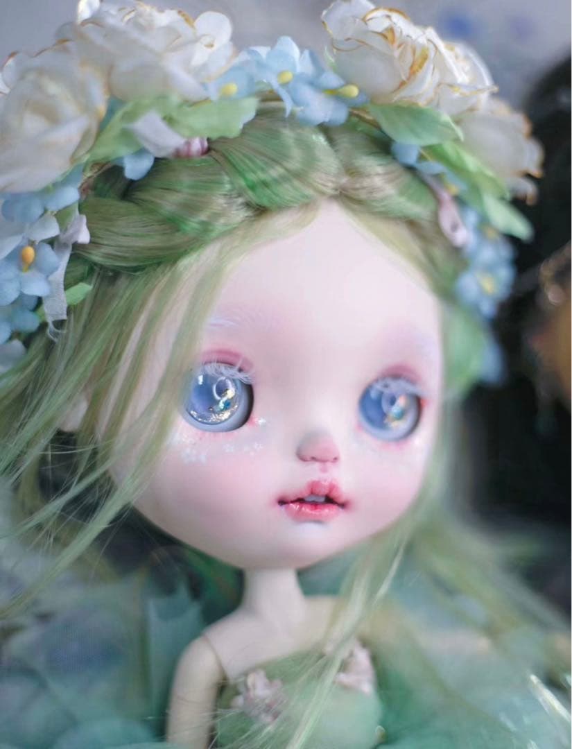 カスタムブライス 海外作家様 人形 アルビノ 美しい エルフちゃん フルセット