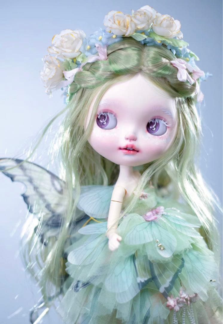 カスタムブライス 海外作家様 人形 アルビノ 美しい エルフちゃん フルセット