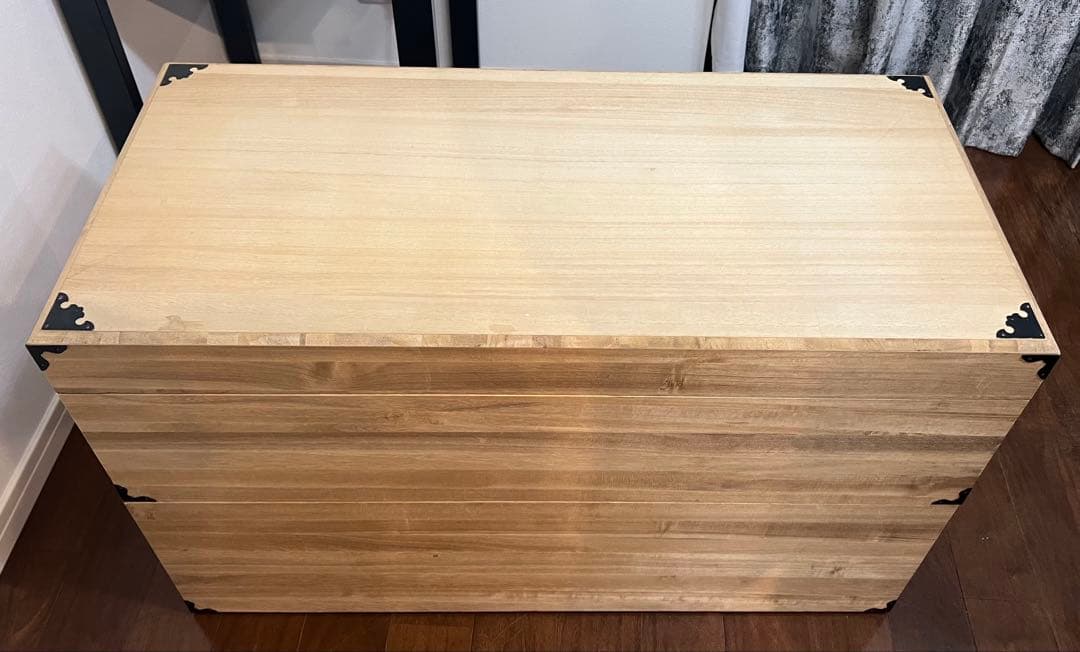 木製収納ボックス　木箱　雛人形箱　2箱