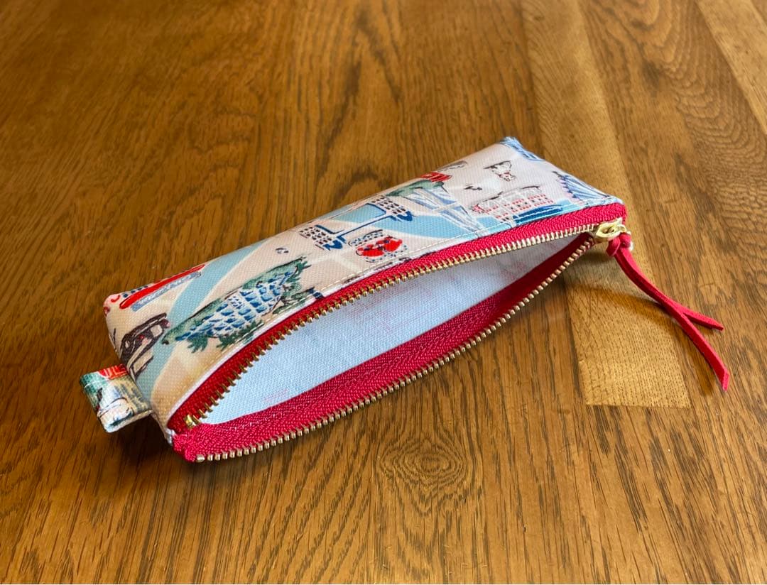 ラミネートミニペンポーチ  Cathロンドンマップ❤️Handmade