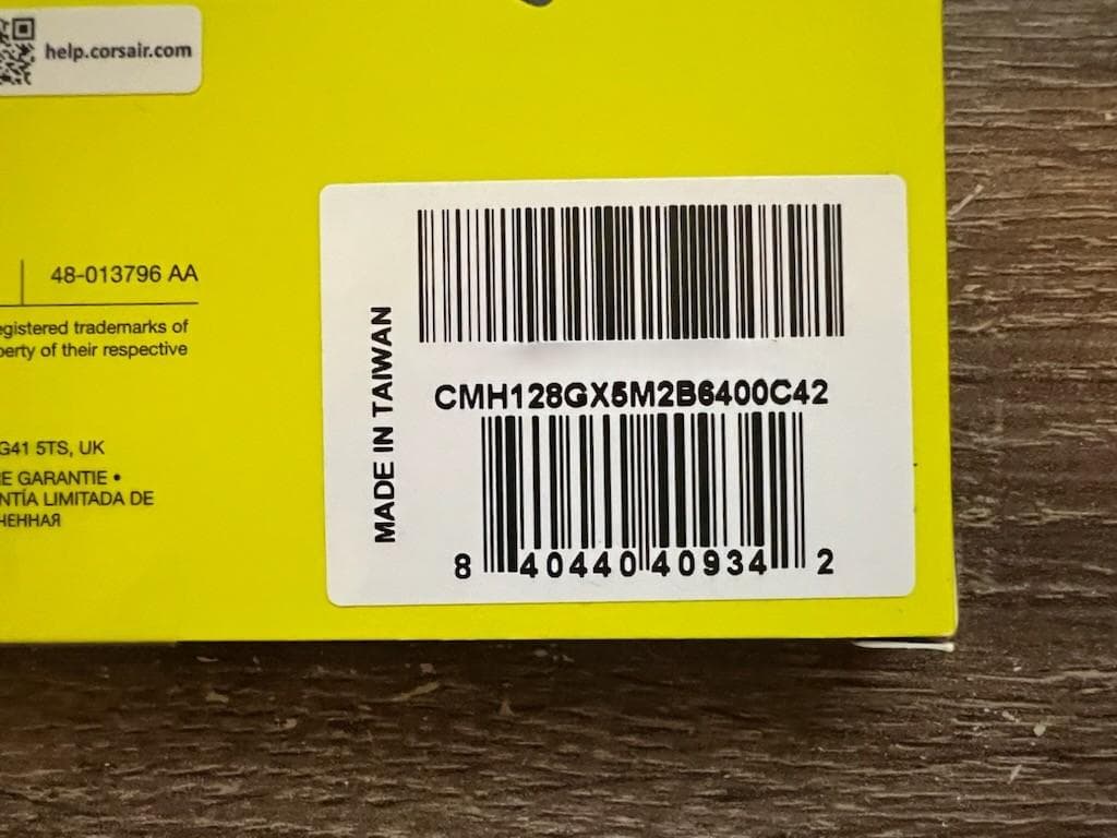 ＜新品未開封＞CORSAIR DDR5 128GB 6400MHz CMH