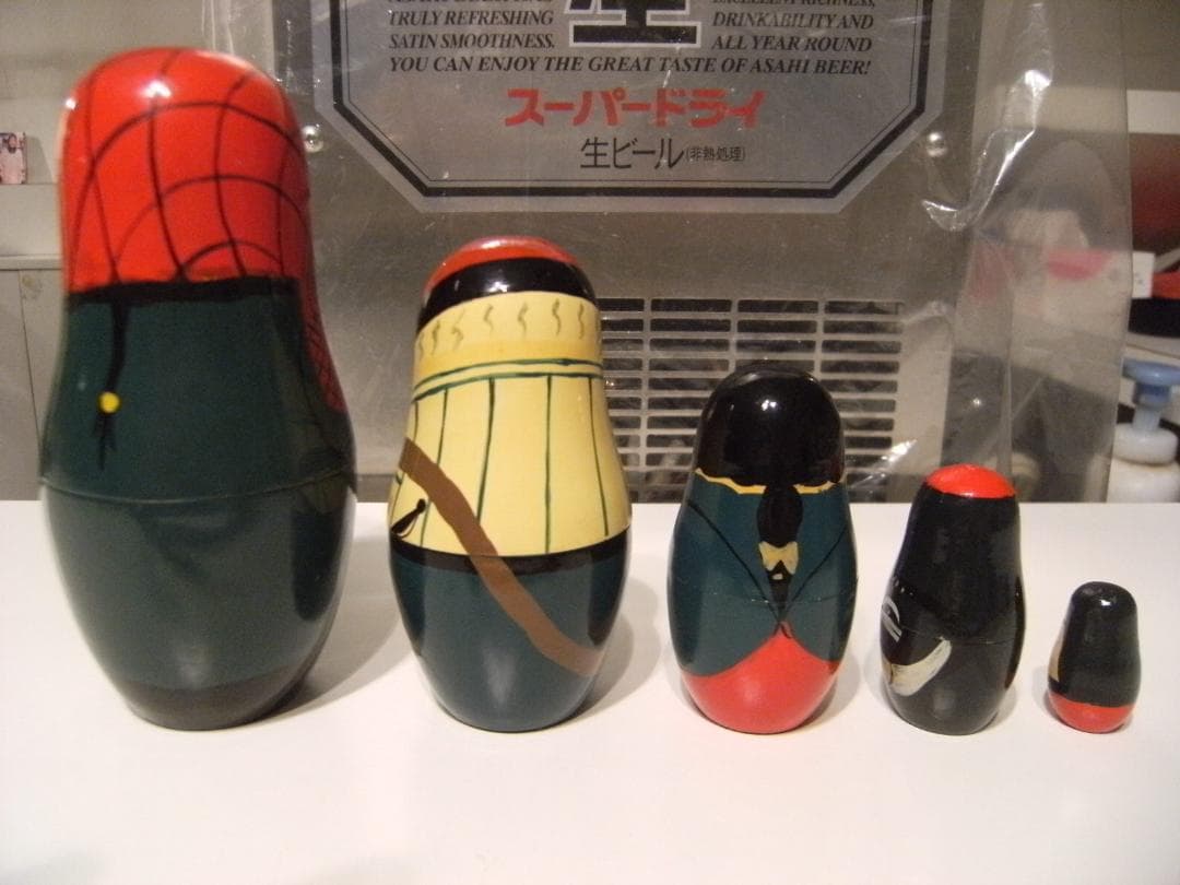 ロシア製品★ハンドメイド パイレーツ バイキング 海賊 マトリョーシカ 人形