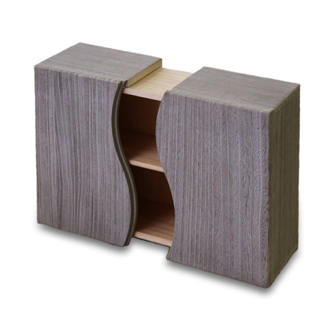 想ひ箱　おもいはこ　焼桐（グレー）　桐箱　小物入れ