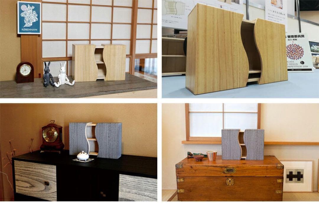 想ひ箱　おもいはこ　焼桐（グレー）　桐箱　小物入れ