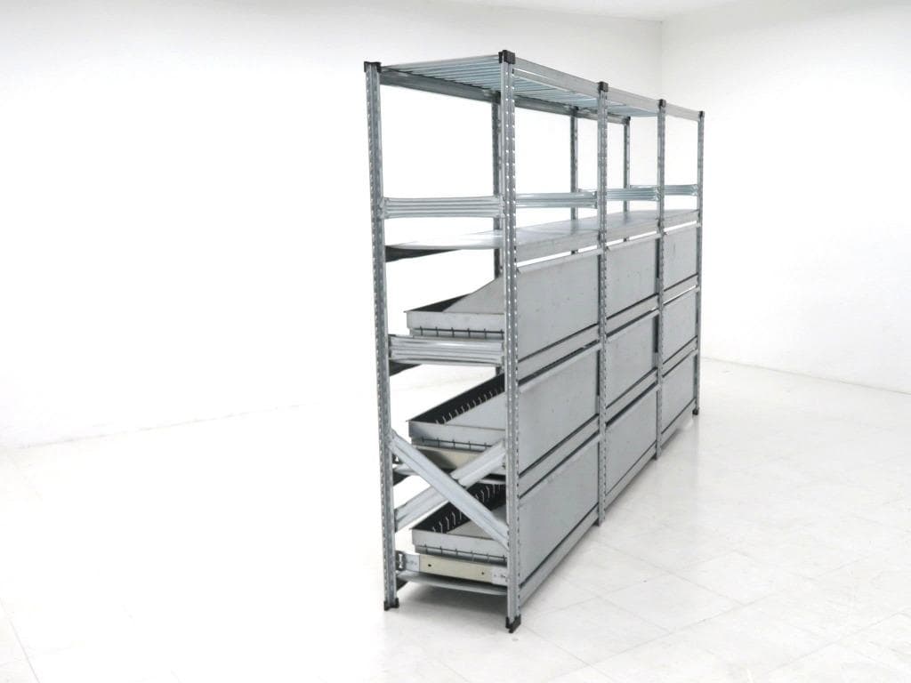 展示品　メタルシステム　3列4段　飾り棚　サイドボード　収納　キャビネット