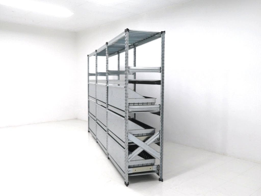 展示品　メタルシステム　3列4段　飾り棚　サイドボード　収納　キャビネット