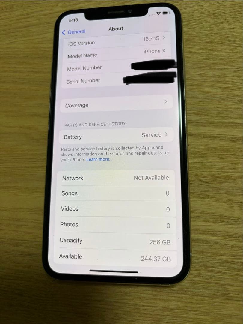 Apple iPhone X 256GB(ジャンク品)