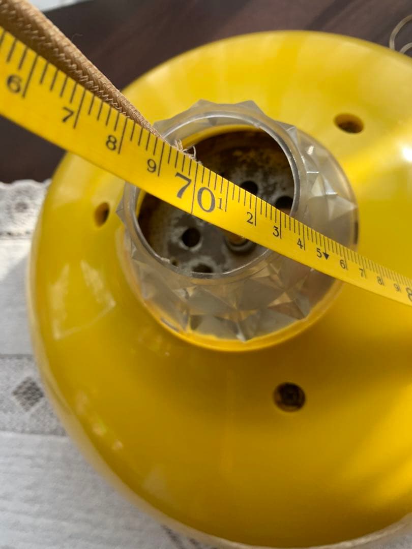 昭和レトロポップ　イエロー　ペンダントライト シーリングライト　照明　小泉