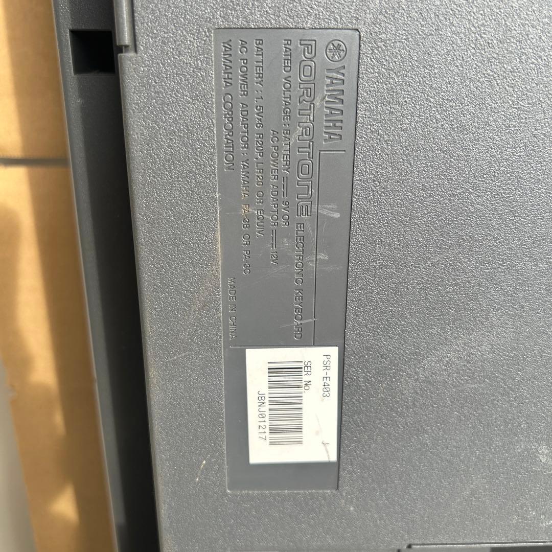 Yamaha PSR-E403 キーボード③