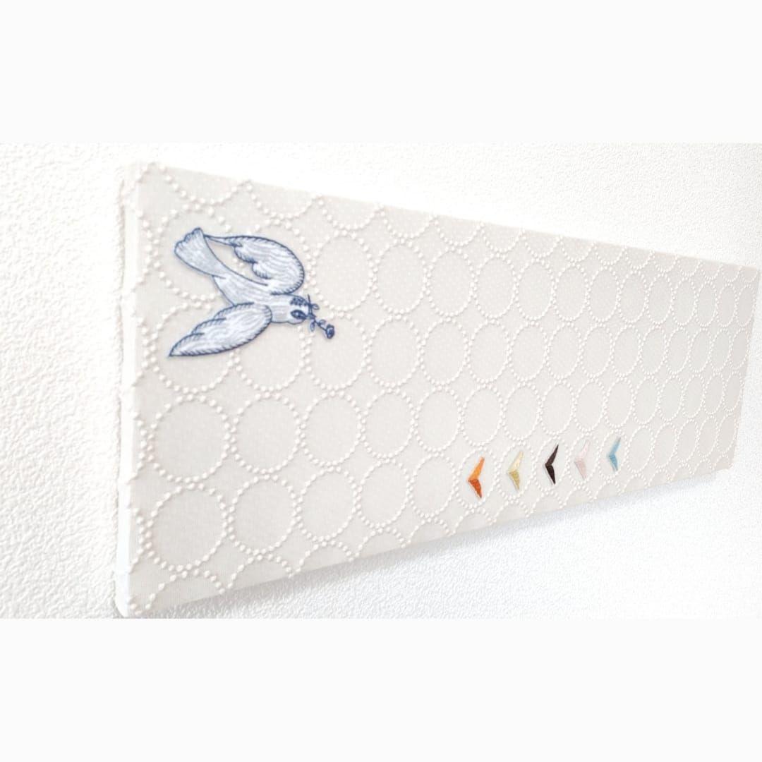 大型　ファブリックパネル　ミナペルホネン　インテリア　タンバリン　引っ越し祝い