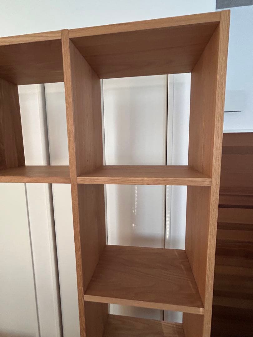 無印良品　スタッキングシェルフ　オーク材　美品　送料込