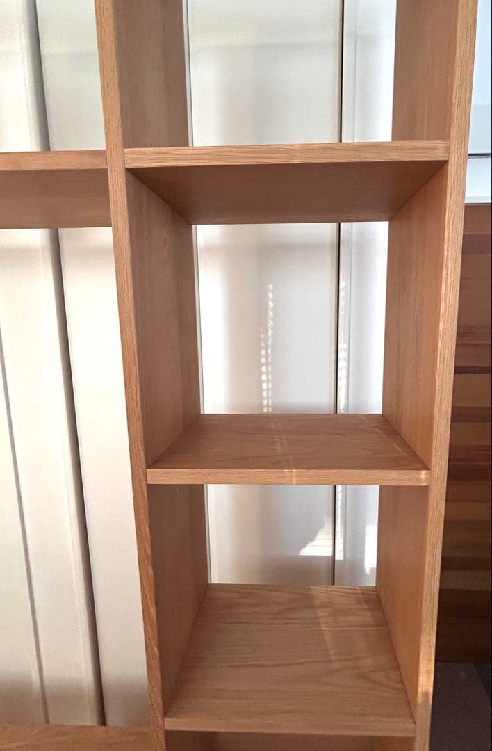 無印良品　スタッキングシェルフ　オーク材　美品　送料込