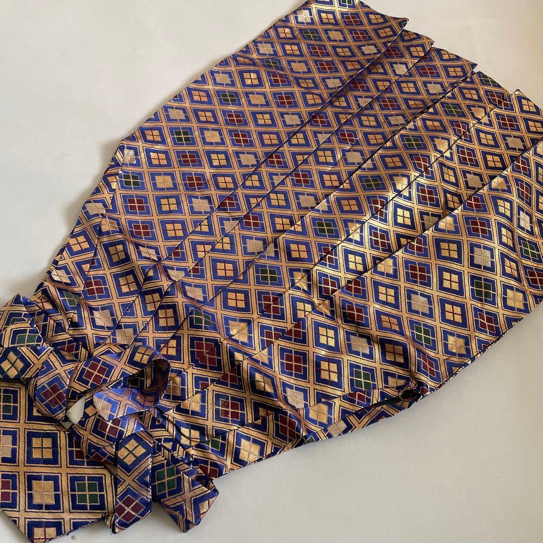 七五三　７歳　男の子　家紋入り　ネイビー色無地　羽織セット　袴セット