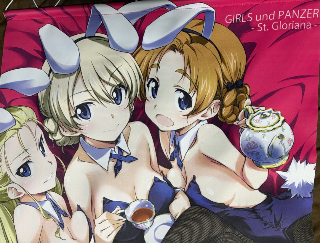 【値下げ中】ガルパン ダージリン タペストリー きなこの山 おこたんぺこ　聖グロ