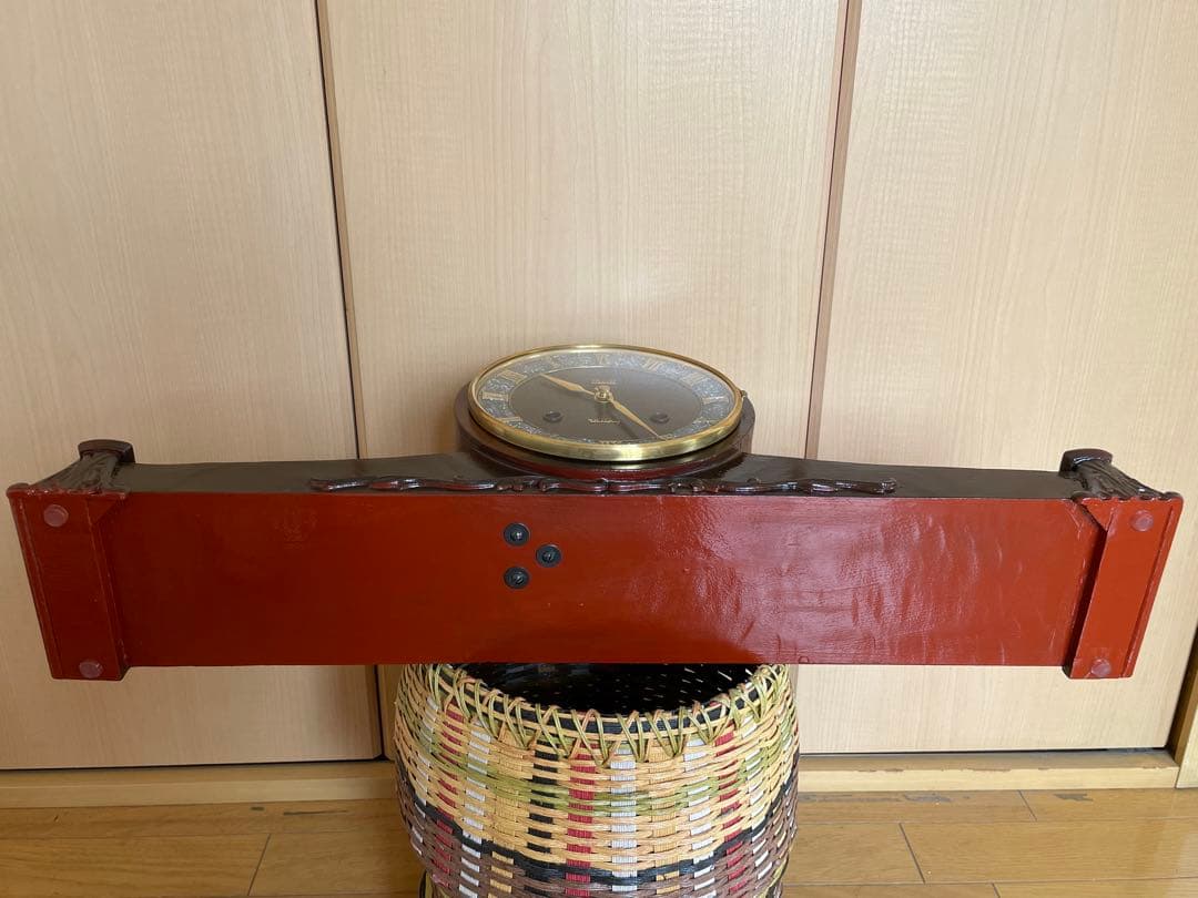 MEIJI 30DAY 日の出型ぜんまい置き時計 昭和レトロ　ヴィンテージ　稼働