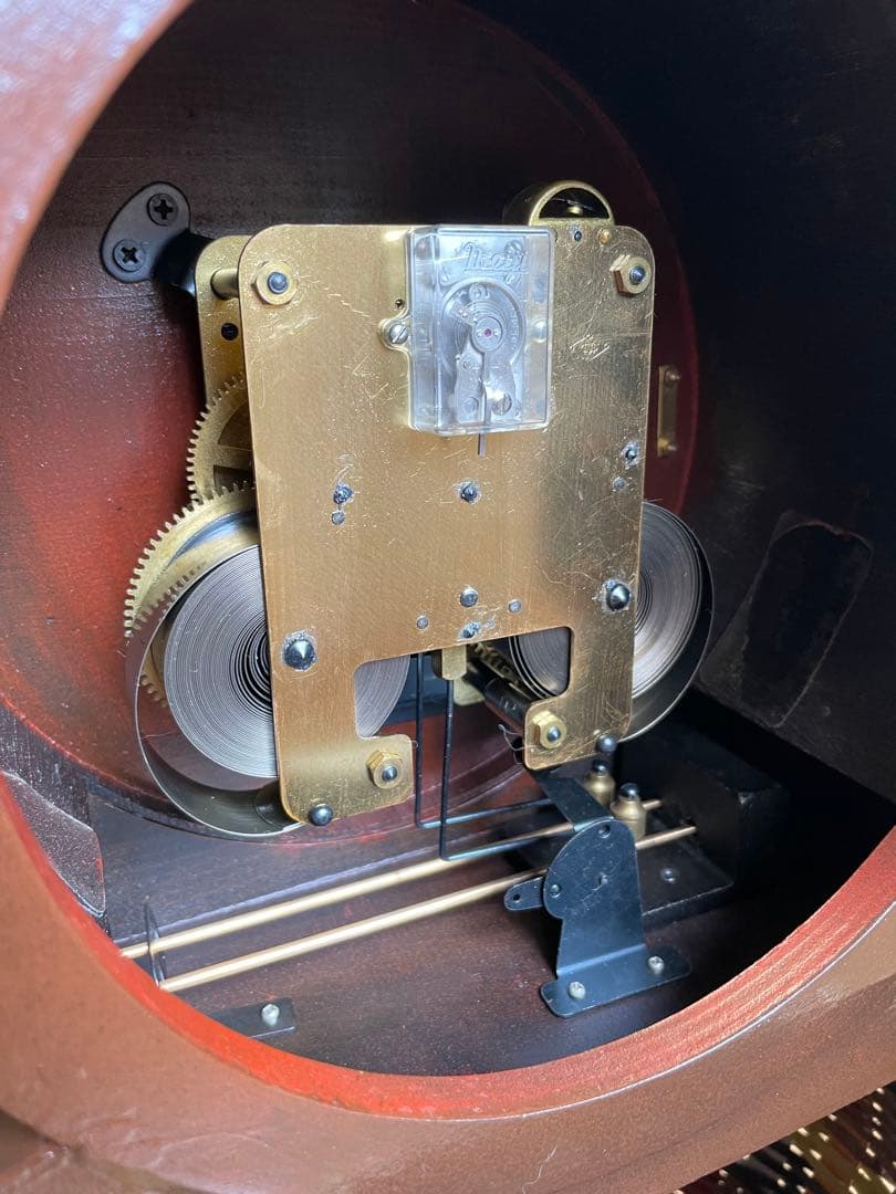 MEIJI 30DAY 日の出型ぜんまい置き時計 昭和レトロ　ヴィンテージ　稼働