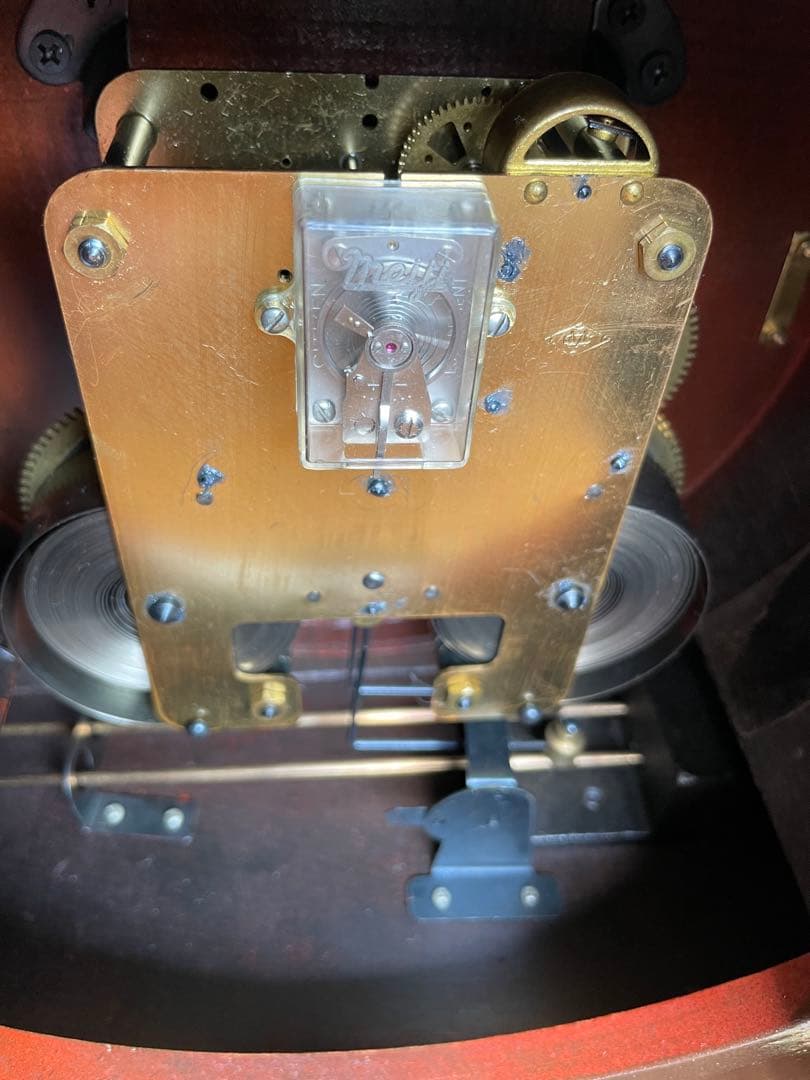 MEIJI 30DAY 日の出型ぜんまい置き時計 昭和レトロ　ヴィンテージ　稼働