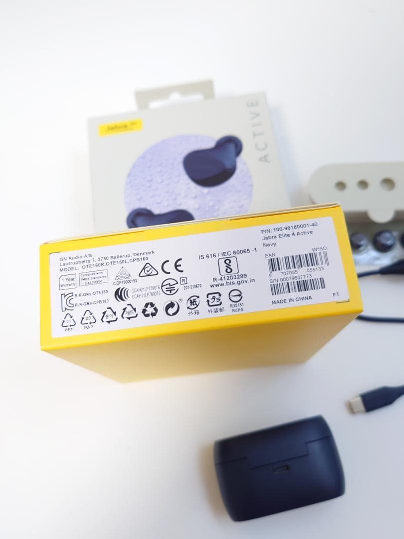 Jabra Elite 4 Active ワイヤレスイヤホン 中古