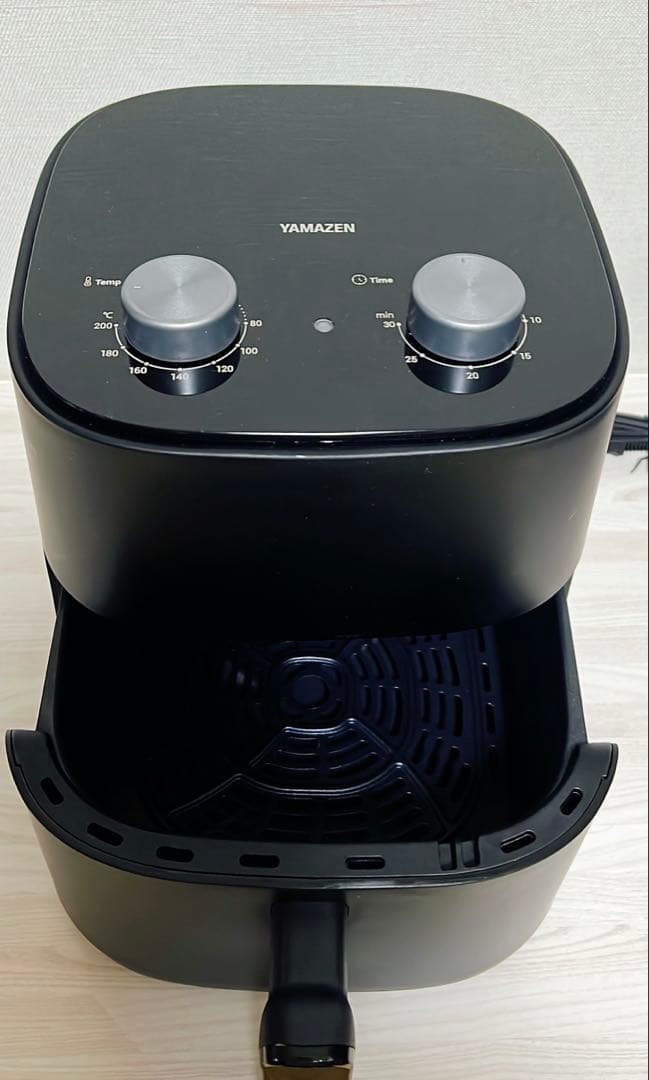 山善　ノンフライヤー 4.5L YAMAZEN ブラック エアフライヤー