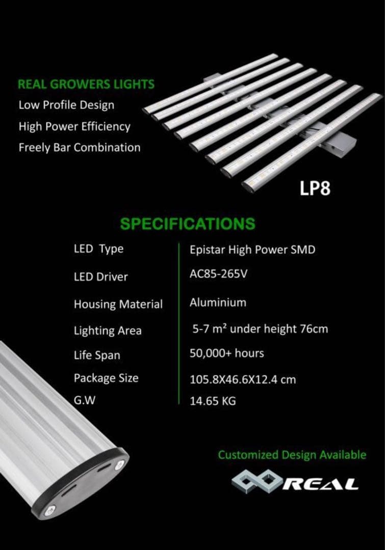 ✨ グローライト Spider LED LP8 LED栽培照明