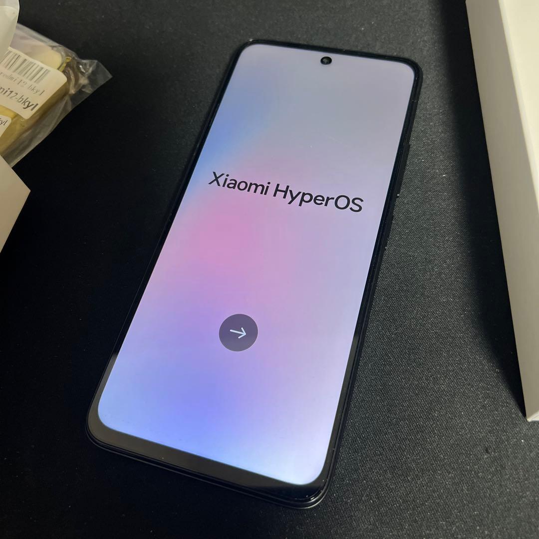 A04☆Redmi12 5G 4GB/128GB SIMフリー　未使用カバー