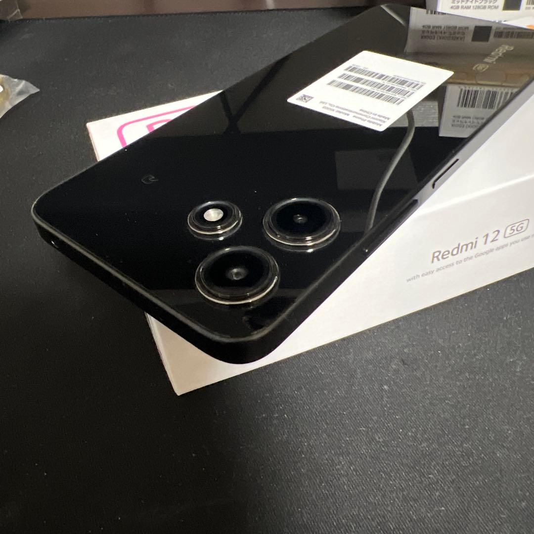 A04☆Redmi12 5G 4GB/128GB SIMフリー　未使用カバー