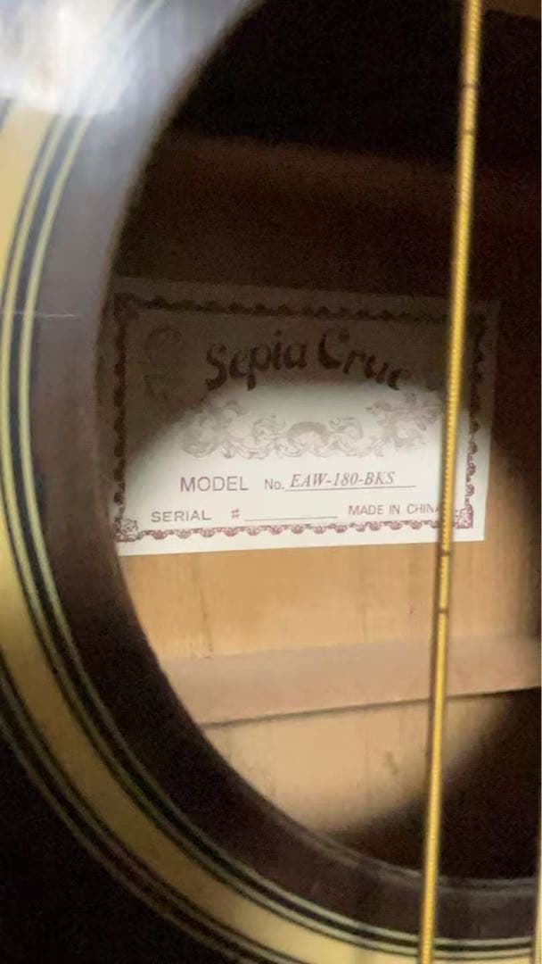 ギター sepia Crue EAW-180/BKS
