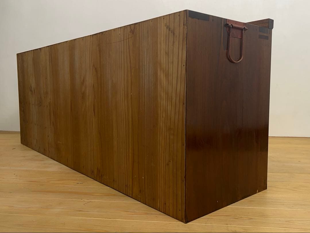 ローボード　棚　木製　M084　古道具　古家具　和家具　ビンテージ　アンティーク