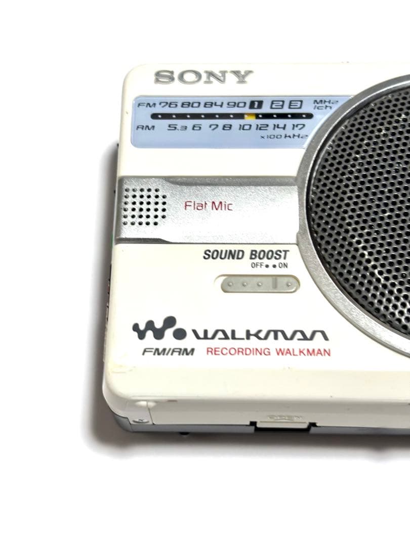 SONY ラジオ録音機能付き カセットウォークマン WM-GX202 整備品　白