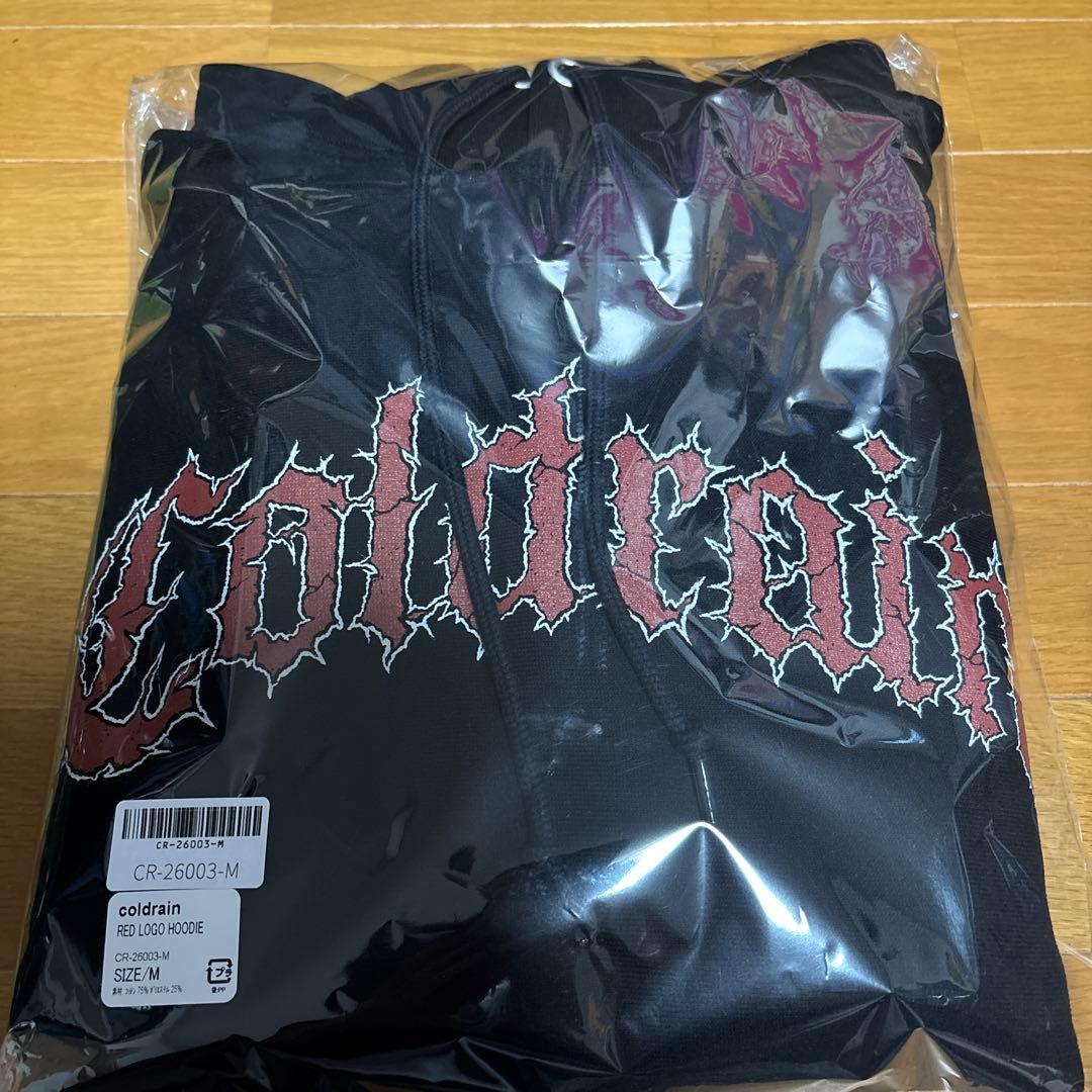coldrain RED LOGO HOODIE パーカーMサイズ